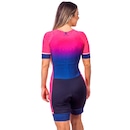 Macaquinho Kauna com Mangas Triathlon Elite Flower UV50+ - Feminino - Foto 3