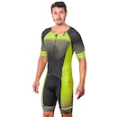 Macaquinho Kauna com Mangas Triathlon Elite Fluor Power Proteção UV50+ - Masculino - Foto 3