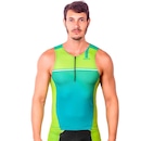 Camisa Kauna sem Mangas Triathlon Elite Proteção UV50+ - Masculina - Foto 1