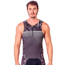 Camisa Kauna sem Mangas Triathlon Elite Camuflado Proteção UV50+ - Masculina - Foto 1