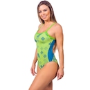 Maiô Kauna Fluor Dots Proteção UV50+ - Feminino - Foto 3