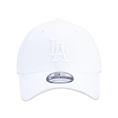 Boné Aba Curva New Era Los Angeles Dodgers 920 ST Permanente Branco - Strapback - Adulto - Foto 3