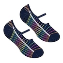 Meia Sapatilha Selene Pilates Anti Derrapante - Adulto - Foto 2