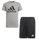 Conjunto de Camiseta e Bermuda adidas Estro 19 Sho Y - Infantil - Foto 1