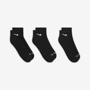 Kit de Meias Cano Curto Nike Everyday Plus Cushioned - Unissex - 3 Pares - Foto 3