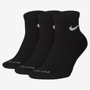 Kit de Meias Cano Curto Nike Everyday Plus Cushioned - Unissex - 3 Pares - Foto 1