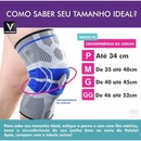 Joelheira de Compressão Spandex 3D com Anel de Silicone e Duas Espiral Flexíveis de Aço - Foto 2