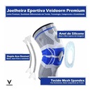 Joelheira de Compressão Spandex 3D com Anel de Silicone e Duas Espiral Flexíveis de Aço - Foto 4