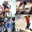 Joelheira de Compressão Spandex 3D com Anel de Silicone e Duas Espiral Flexíveis de Aço - Foto 7