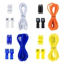 Cadarço Elástico HUPI LACES Corrida Colorido - Kit 04 Pares - Foto 1