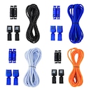 Kit Cadarços Elástico HUPI LACES Corrida Colorido - 04 Pares - Foto 1