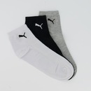 Kit Meia Cano Médio Puma - 3 Pares - Adulto - Foto 1