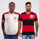Kit de Camisas do Flamengo Braziline Retrô - 2 Unidades - Masculino - Foto 1
