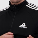 Jaqueta sem Capuz adidas Esportiva AEROREADY Sereno Cut 3-Stripes Slim - Masculina - Foto 4