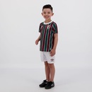 Kit de Uniforme de Futebol Infantil do Fluminense I 21 com Camisa e Calção Umbro - Foto 2