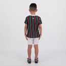 Kit de Uniforme de Futebol Infantil do Fluminense I 21 com Camisa e Calção Umbro - Foto 3