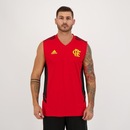 Camiseta Regata adidas Flamengo Treino Comissão 2022 - Masculina - Foto 1