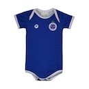 Body do Cruzeiro Torcida Baby Listrado Uv - Infantil - Foto 1
