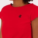 Camiseta Cropped do Flamengo Glisten - Feminina - Foto 4
