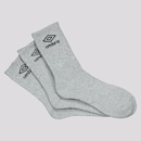 Kit Meia Cano Alto Umbro Tripack - 3 Pares - Adulto - Foto 1