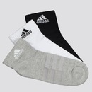 Kit de Meias adidas Cano Médio com 3 Pares - Adulto - Foto 1