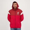 Jaqueta Corta Vento FutFanatics Liverpool com Capuz - Masculina - Foto 5