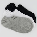 Kit de Meia Selene Sapatilha Invisível - 3 Pares - Feminino - Foto 1