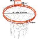 Aro de Basquete Oficial com Rede Klopf 46,0cm - Foto 3