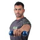 Par de Halteres KL Fit Emborrachado - 2 kg - Foto 2