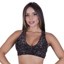 Top com Bojo Fitness Orbis Fitness Removível Alças Largas Cruzado Costas - Adulto - Foto 1