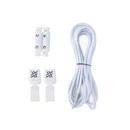 Kit com 2 Testeiras e 2 Cadarços Elásticos Branco e Preto - Foto 5