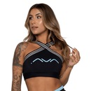 Top Fitness AVA Fitness Wear Elástico Cruzado Silk - Adulto - Foto 1