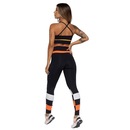 Calça Legging AVA Fitness Wear Suplex Recortes - Feminina - Foto 6