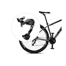 Bicicleta KSW Alumínio - Aro 29 S91 - Freio Hidráulico - Câmbio Shimano Alivio - 27v - Adulto - Foto 2