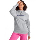 Blusão de Moletom Champion com Capuz Canguru Graphic Script Logo - Feminino - Foto 1