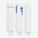 Kit de Meias Cano Alto Nike Everyday Plus Cushioned - 3 Pares - Adulto - Foto 3