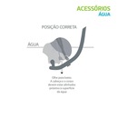 Respirador Snorkel Frontal Speedo Swim Fast Natação - Foto 3