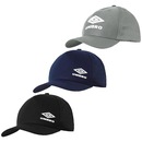 Kit de Bonés Aba Curva Umbro Classic Player - Snapback - com 3 unidades - Adulto - Foto 1