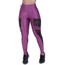 Calça Legging Orbis Fitness Recortes Modeladora Compressão Detalhes em Tela - Feminina - Foto 1