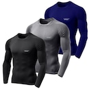 Camiseta Manga Longa LJ Térmica UV 50+ - 3 unidades - Masculina - Foto 1