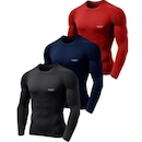 Camiseta Manga Longa LJ Térmica UV 50+ - 3 unidades - Masculina - Foto 1