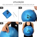 Kit de Bola de Pilates Overball Muvin - 25cm Soft Gym com Bico para Inflar - 3 unidades - Foto 4