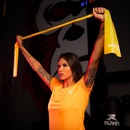 Kit de Bola Pilates Muvin Antiestouro - 65cm - Até 300kg + Kit Faixa Elástica 3 Tensões - 150cm x 15cm - Foto 7