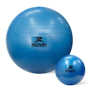 Kit de Bola de Pilates - 2 unidades - 65cm e Overball 25cm - Antiestouro - Suporta até 300kg com Bomba - Foto 2