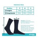 Meia Térmica Segunda Pele Snugg Wear Flanelada - Adulto - Foto 4