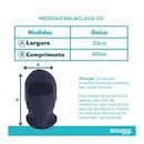Touca Balaclava Snugg Wear Wea Proteção Uv50+ - Adulto - Foto 4