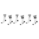 Meia Cano Longo  HUPI Crew - 3 pares - Adulto - Foto 1