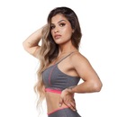 Top Fitness AVA Fitness Wear Mescla Com Vivo - Adulto - Foto 2