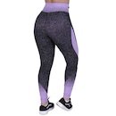 Calça Legging Orbis Fitness Degradê Recortes Cós Alto Poliamida - Feminina - Foto 3