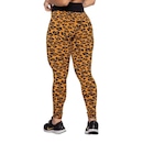 Calça Legging AVA Fitness Wear Jacquard Onça - Feminina - Foto 3
